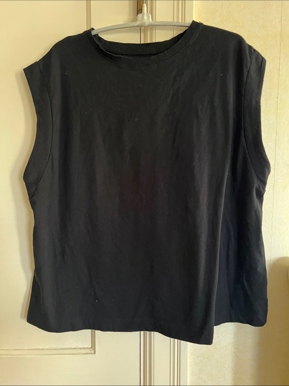 a new day Black Sleeveless Crewneck Tank Top